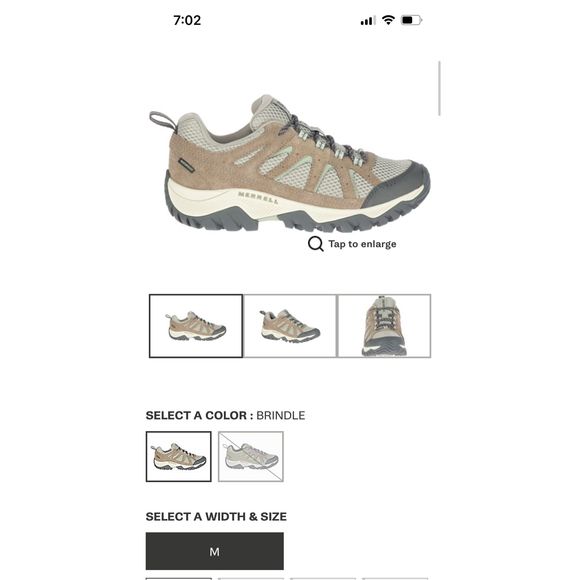 Merrell Oakcreek Waterproof Sneakers Women’s size 8.5M - Picture 8 of 9